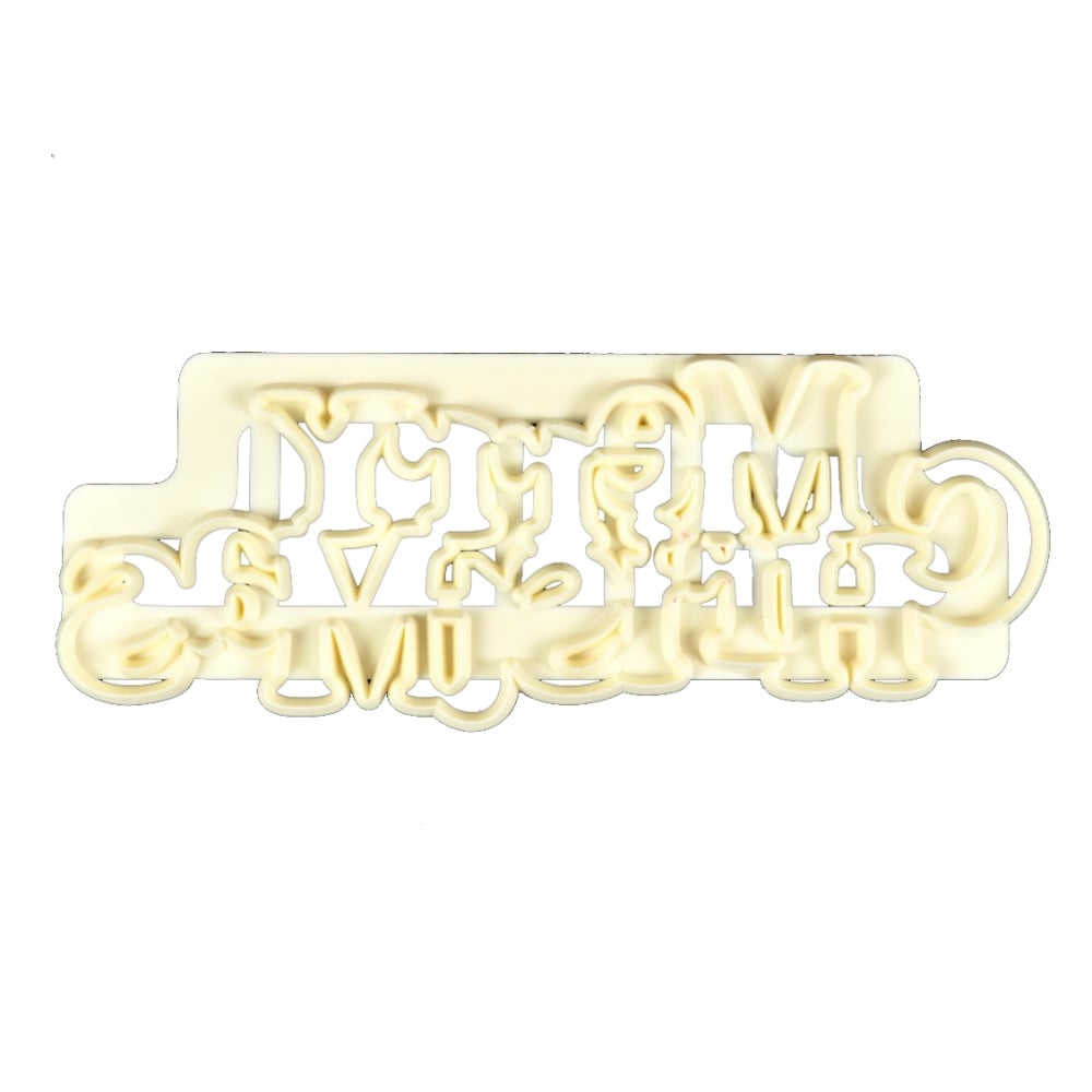 Merry Christmas Curved Words Cutter