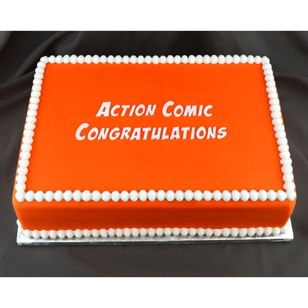 Congratulations Action Comic Flexabet Onlay