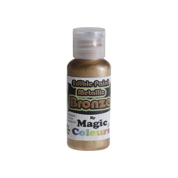 Metallic Edible Paint 32g - Choose A Colour - Bronze