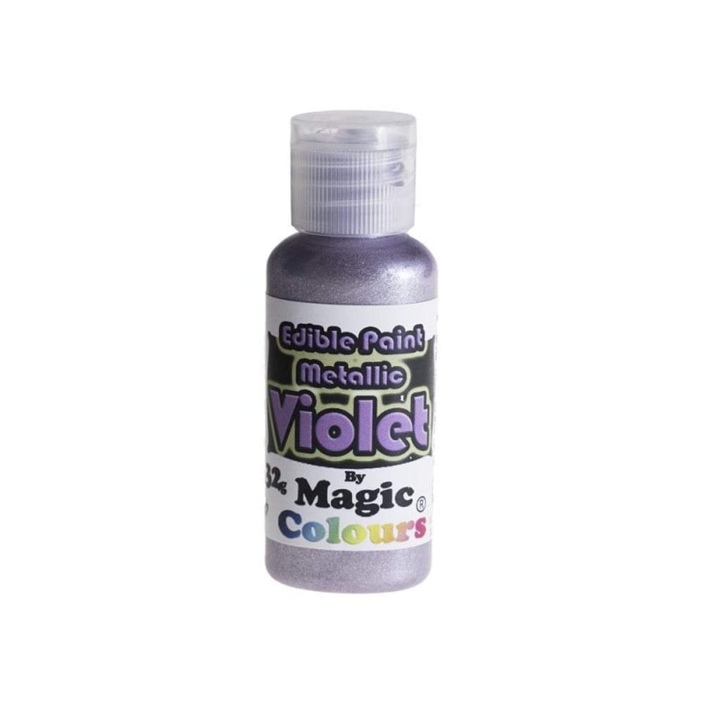 Metallic Edible Paint 32g - Choose A Colour - Violet