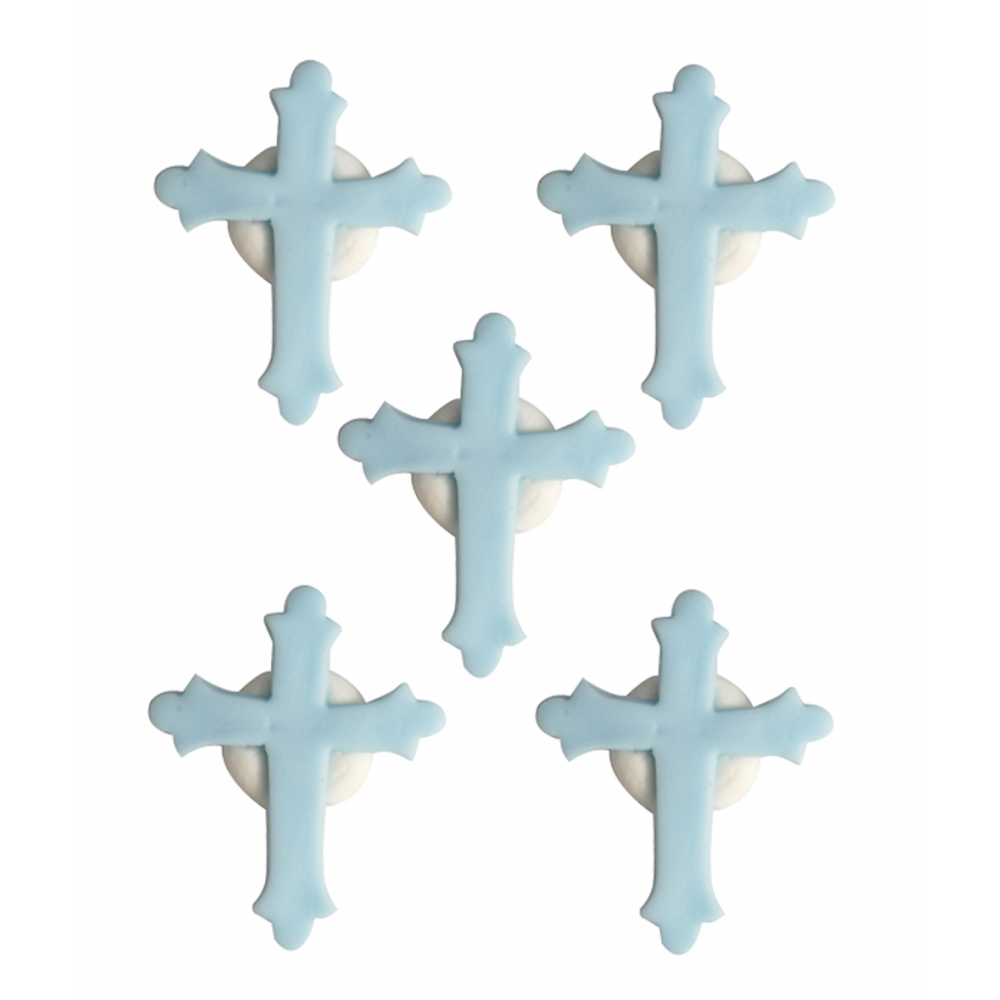 Blue Cross Sugar Toppers x 5