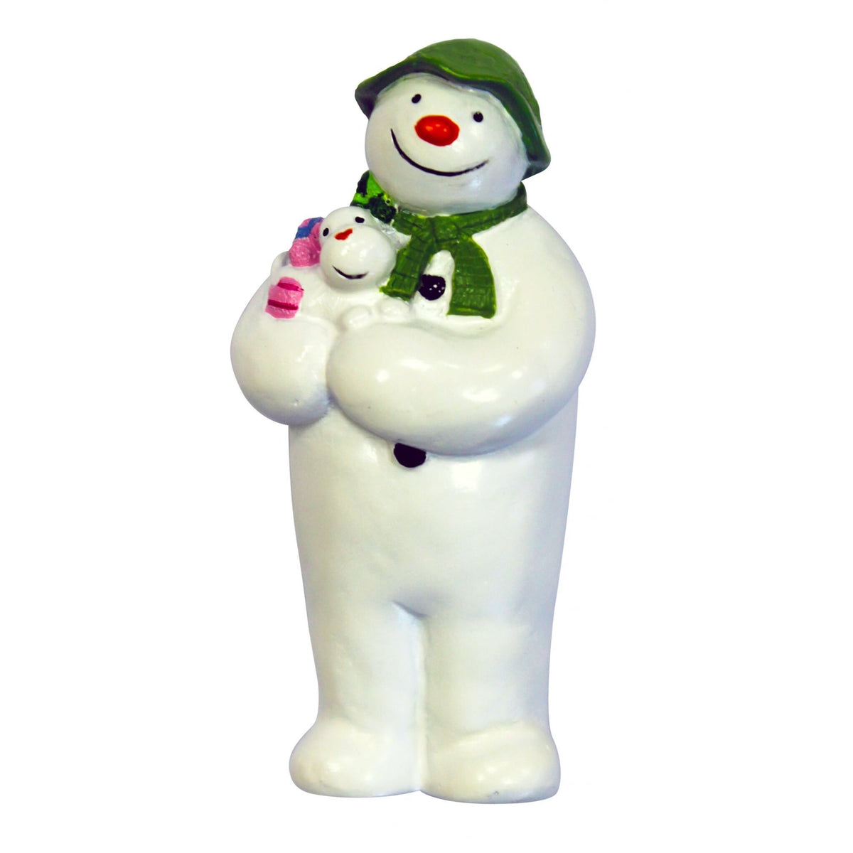 The Snowman Holding The Snowdog Resin Topper