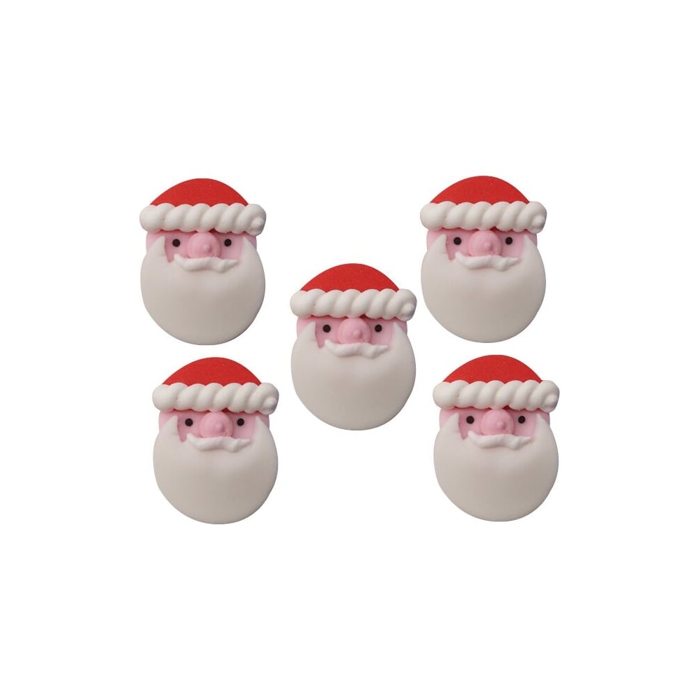 Father Christmas Sugar Toppers x 5 - Anniversary House