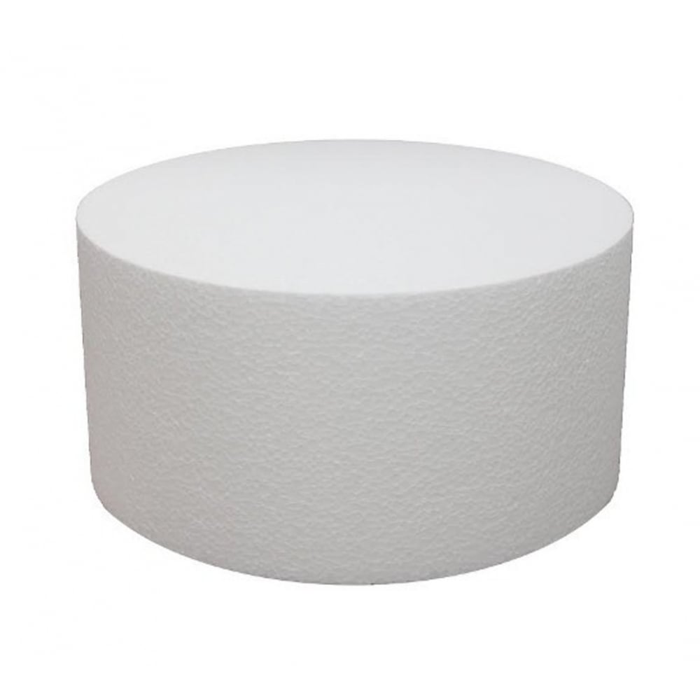 Round 3 Inch Deep Professional Straight Edge Cake Dummy - Choose A Size