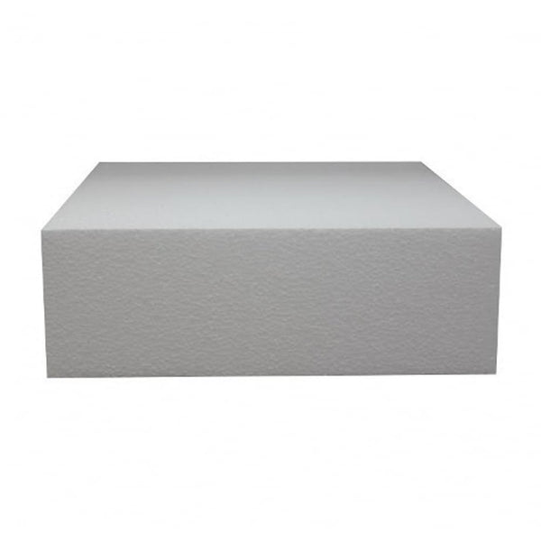 Square 6 Inch Deep Professional Straight Edge Cake Dummy - Choose A Size