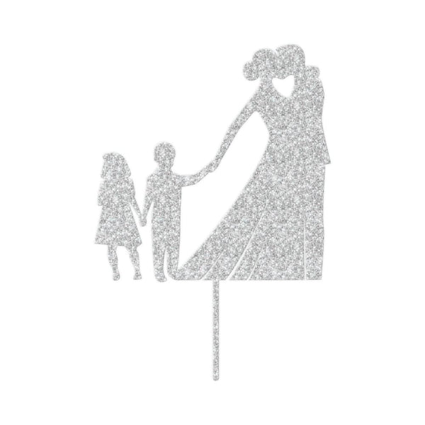 Wedding Family Cake Topper - Choose A Finish
