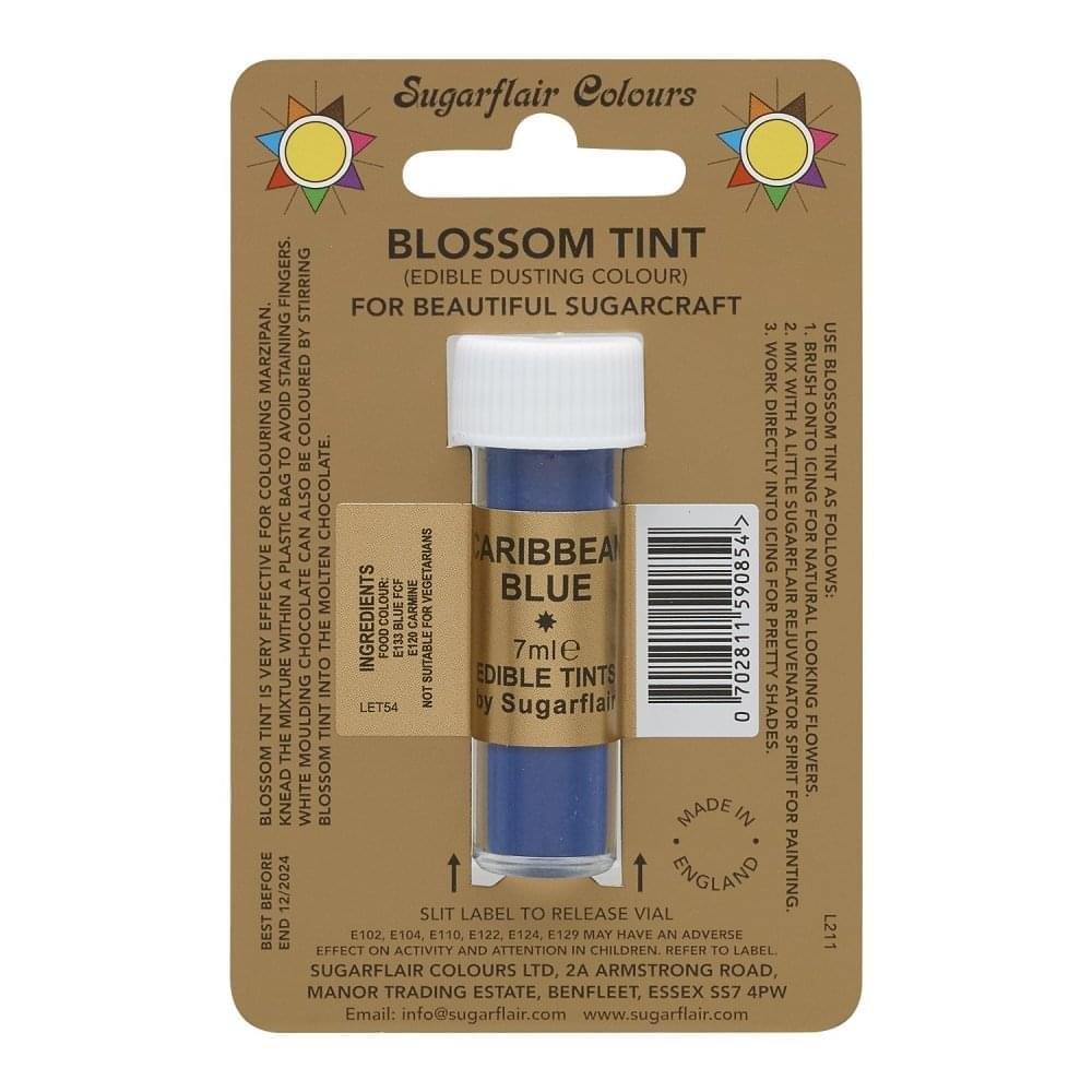Caribbean Blue - Blossom Tint Dusting Colour 7ml - Sugarflair
