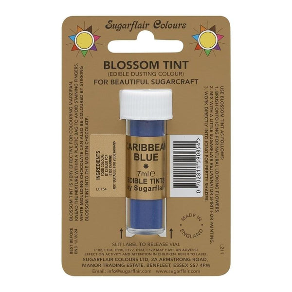 Caribbean Blue - Blossom Tint Dusting Colour 7ml - Sugarflair