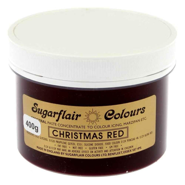 Christmas Red - Spectral Paste Concentrate Colouring 400g - Sugarflair