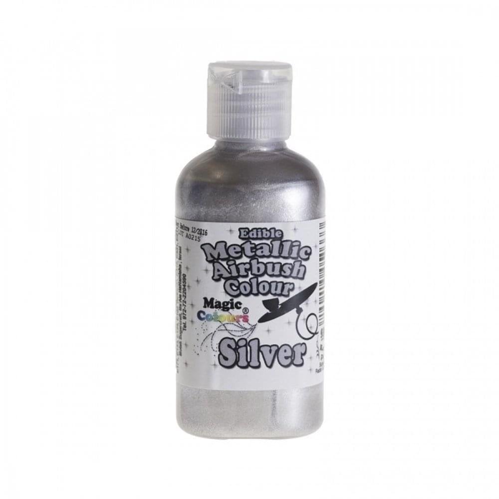 Metallic Airbrush Colours - 55ml - Choose A Colour - Silver