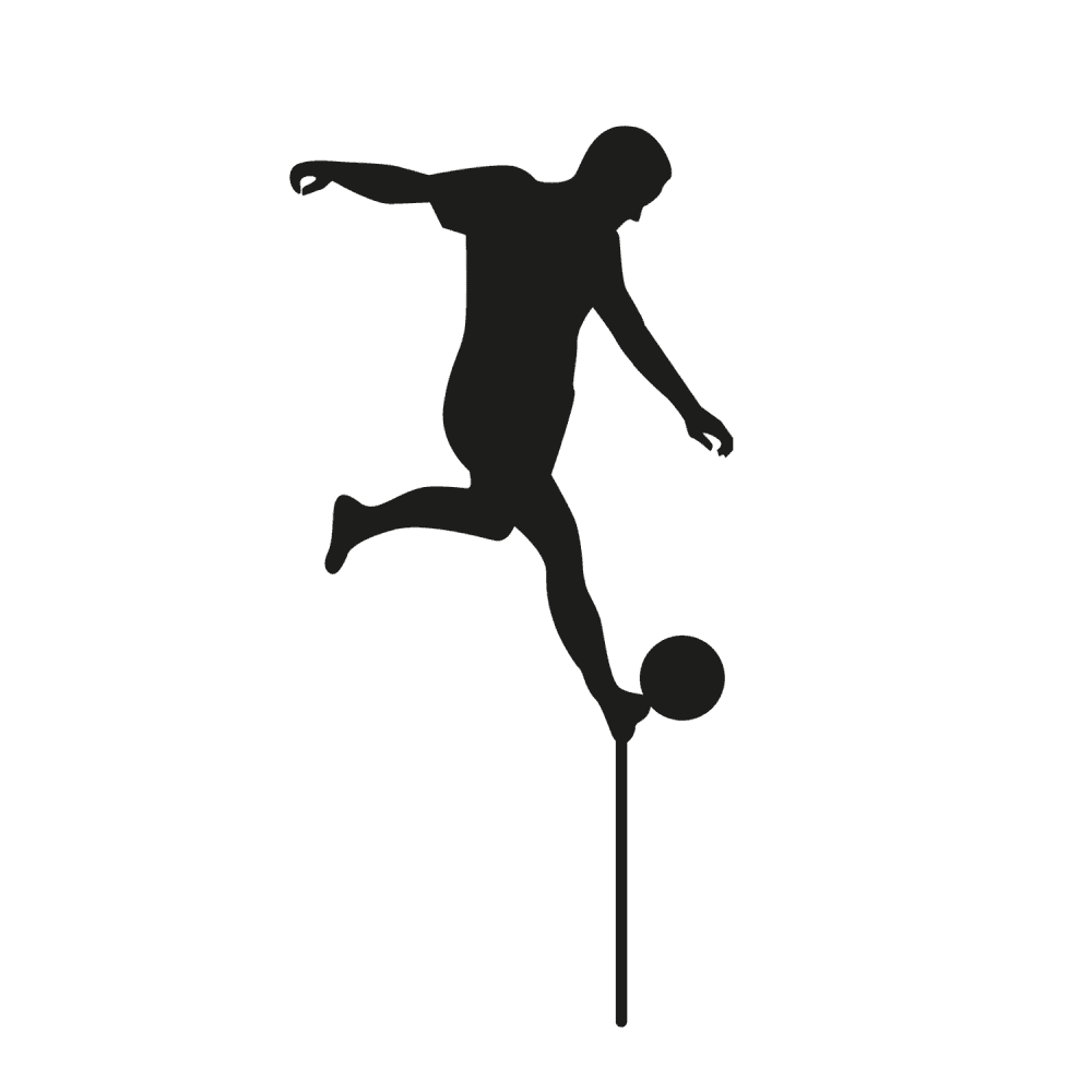 Footballer Cupcake Toppers - Choose A Finish