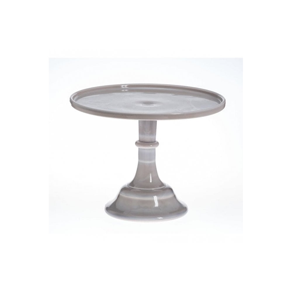 Marble - Glazed Milk Glass Cake Stand - Choose A Size