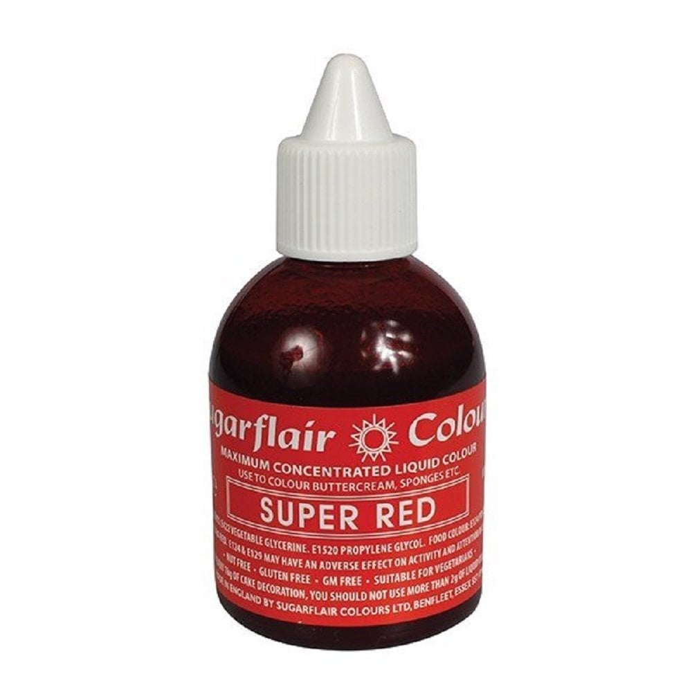 Super Red - Maximum Concentrated Liquid Colouring 60ml - Sugarflair