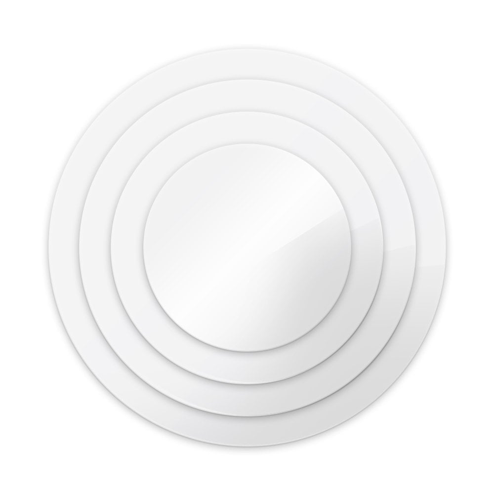 Set of 2 Round Acrylic Ganache Plates