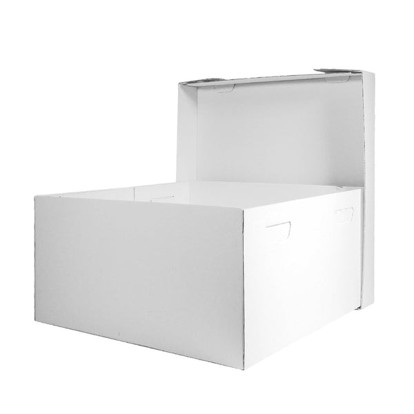 6" Deep Standard White Corrugated Cake Box