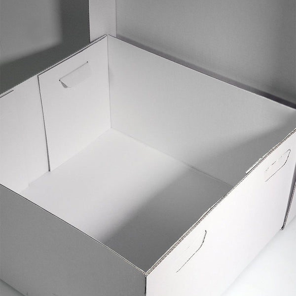 6" Deep Standard White Corrugated Cake Box