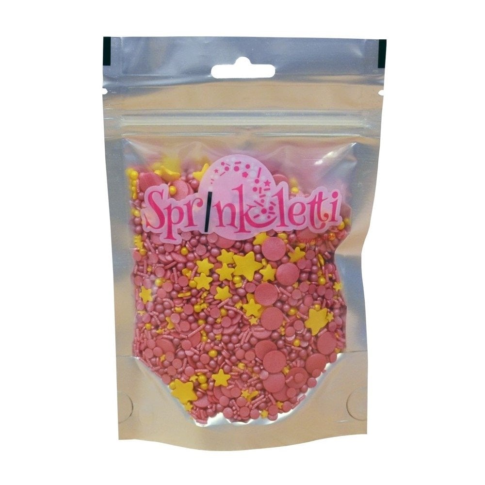 Raspberry Fizz Blend Edible Sprinkles 100g