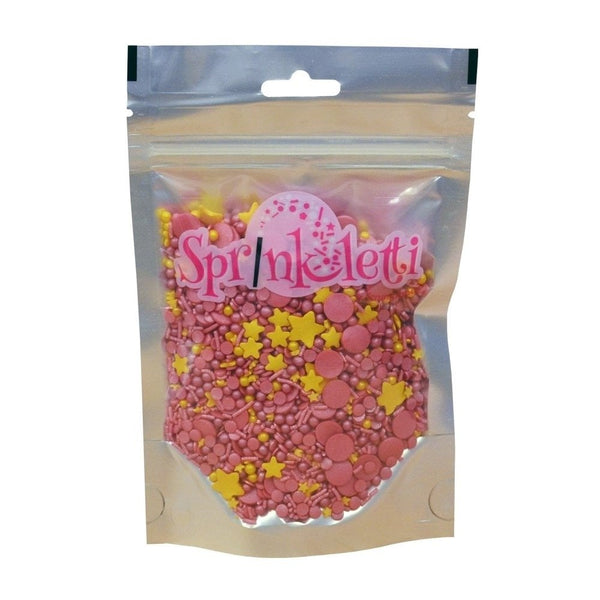 Raspberry Fizz Blend Edible Sprinkles 100g