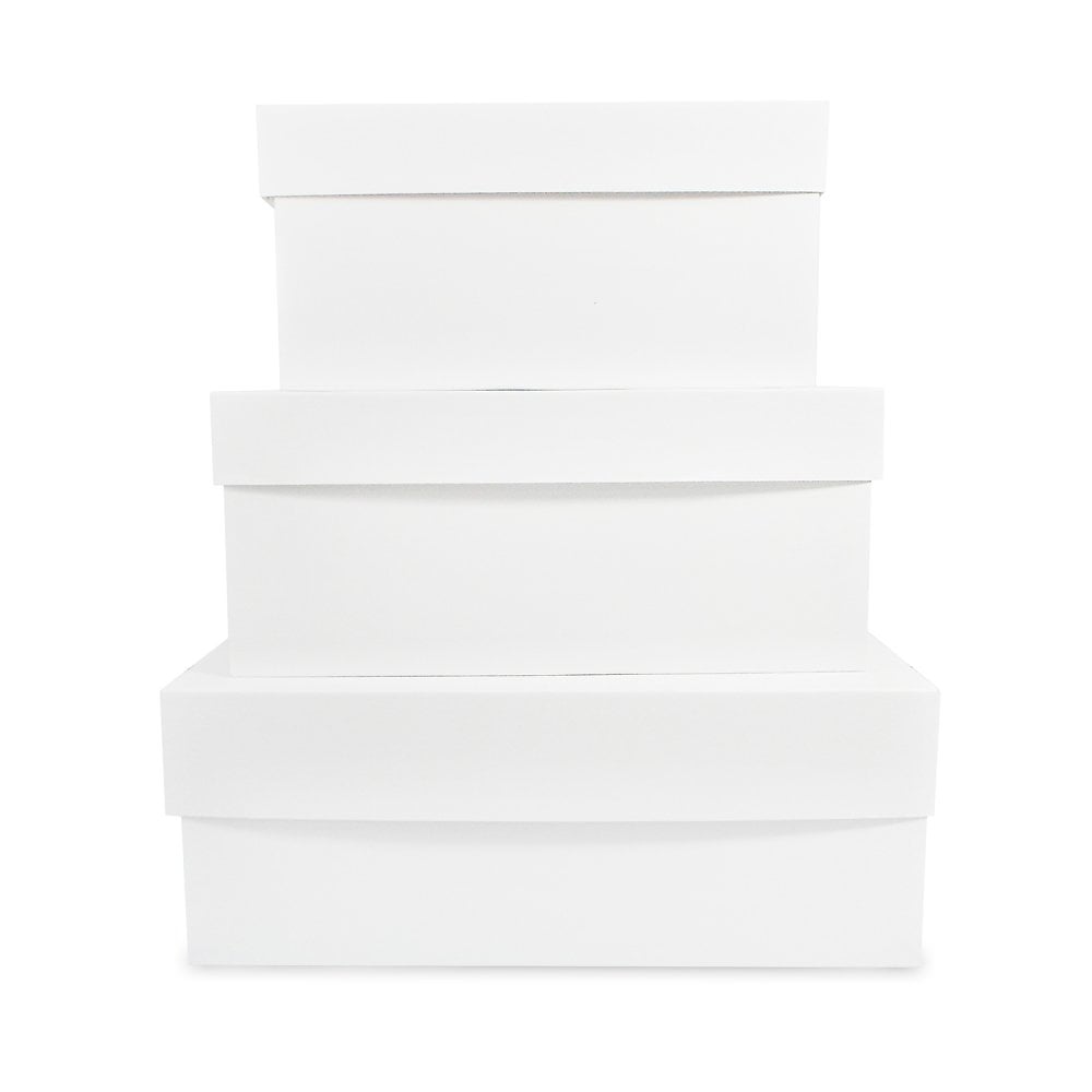 6" Deep Standard White Corrugated Cake Box