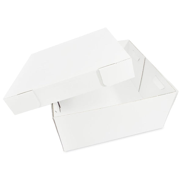 6" Deep Standard White Corrugated Cake Box
