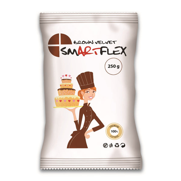 Brown Velvet Sugarpaste 250g