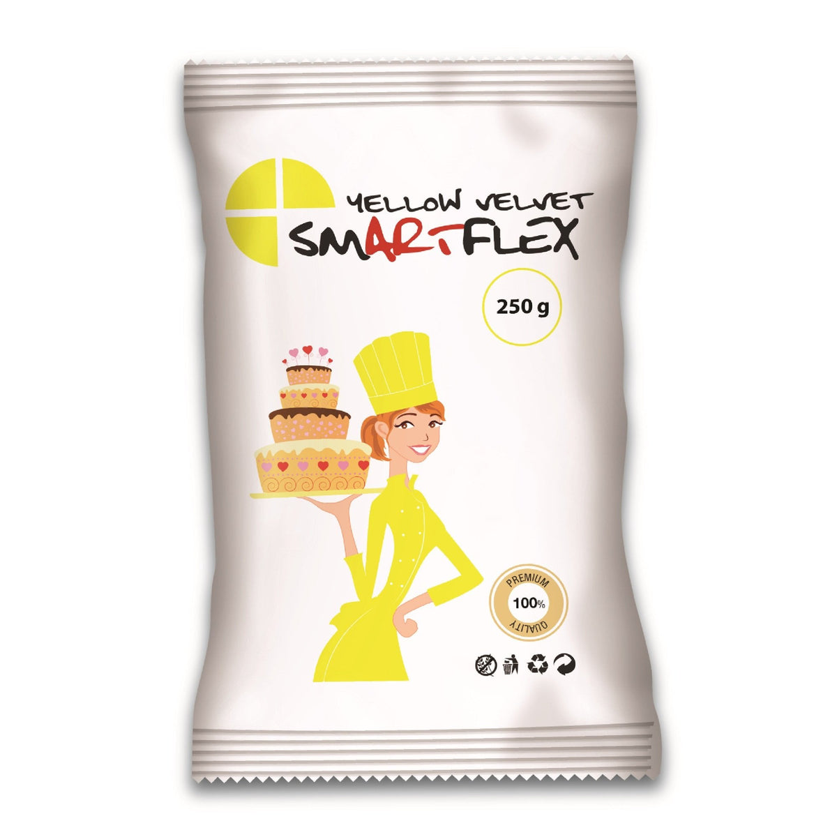 Yellow Velvet Sugarpaste 250g