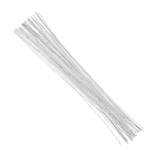 18 Gauge White Florist Wires x 25