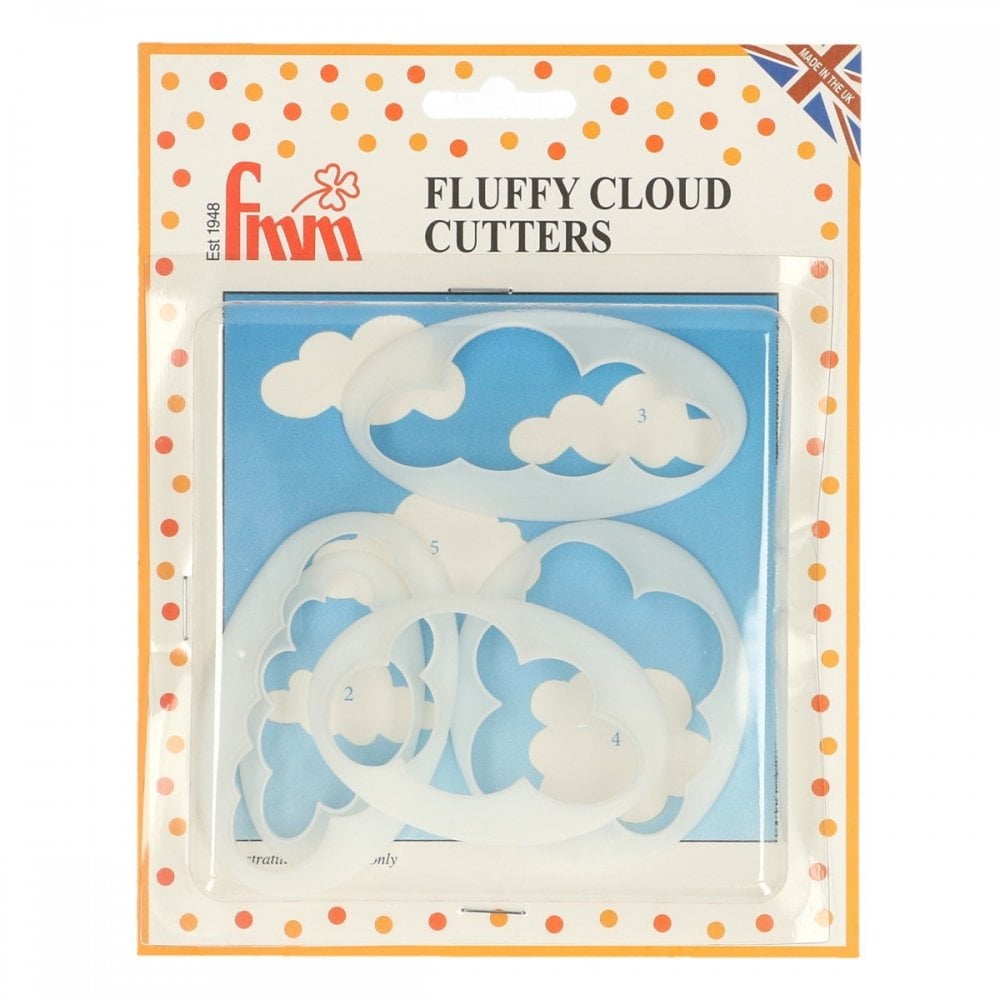 Fluffy Cloud Cutters Set Of 5