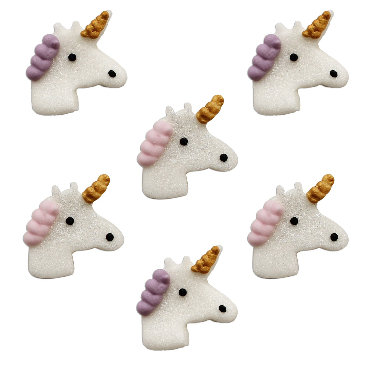 Unicorn Shimmer Sugar Toppers x 6 - Anniversary House