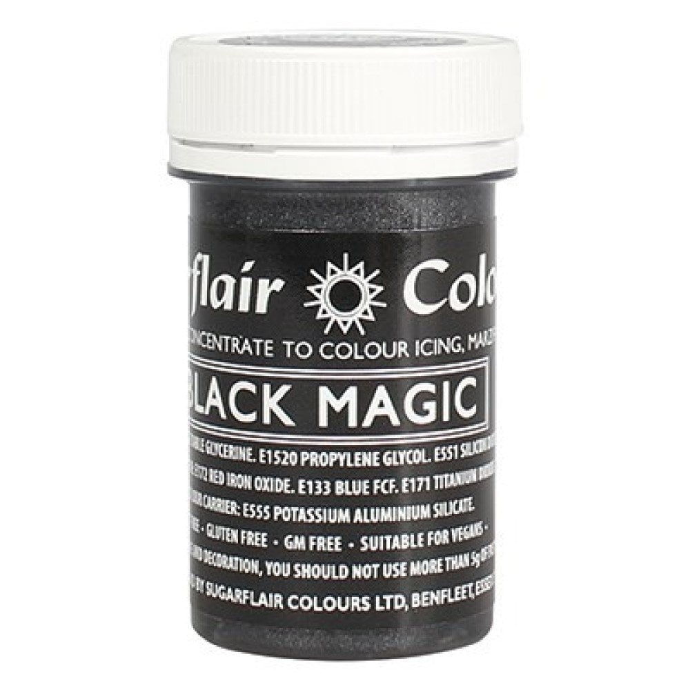 Satin Paste Food Colour 25g - Black Magic