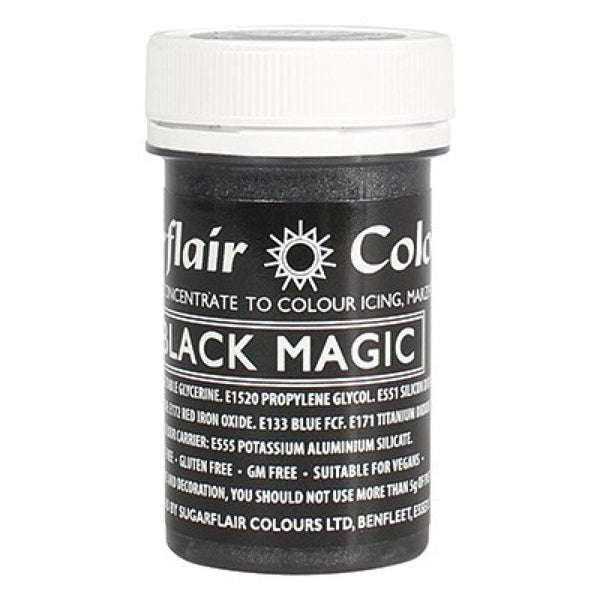 Satin Paste Food Colour 25g - Black Magic