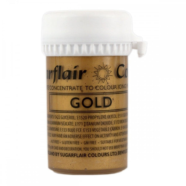 Satin Paste Food Colour 25g - Gold