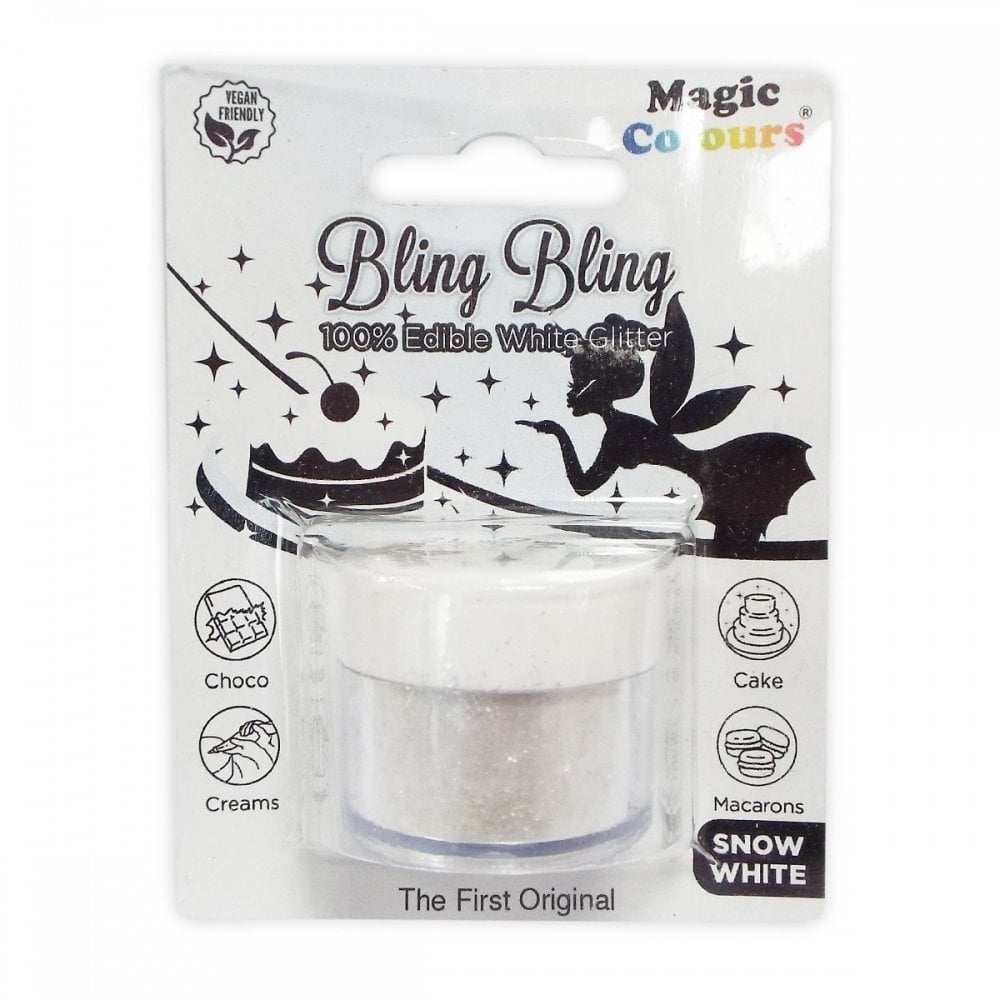 Bling Bling - Edible Glitter 10ml - Snow White