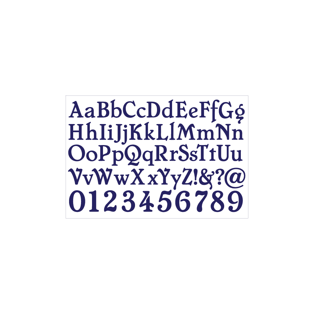 Elegance Alphabet Mould