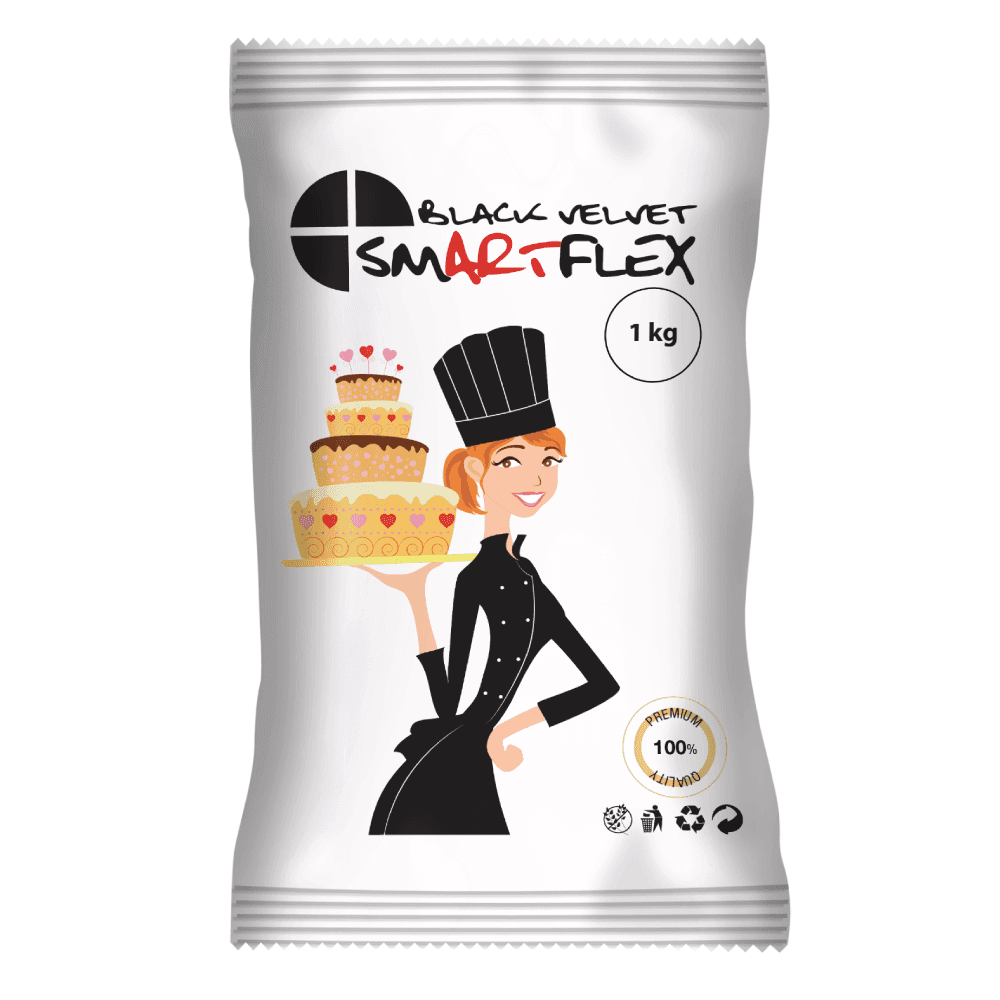 Black Velvet Sugarpaste - Choose A Size