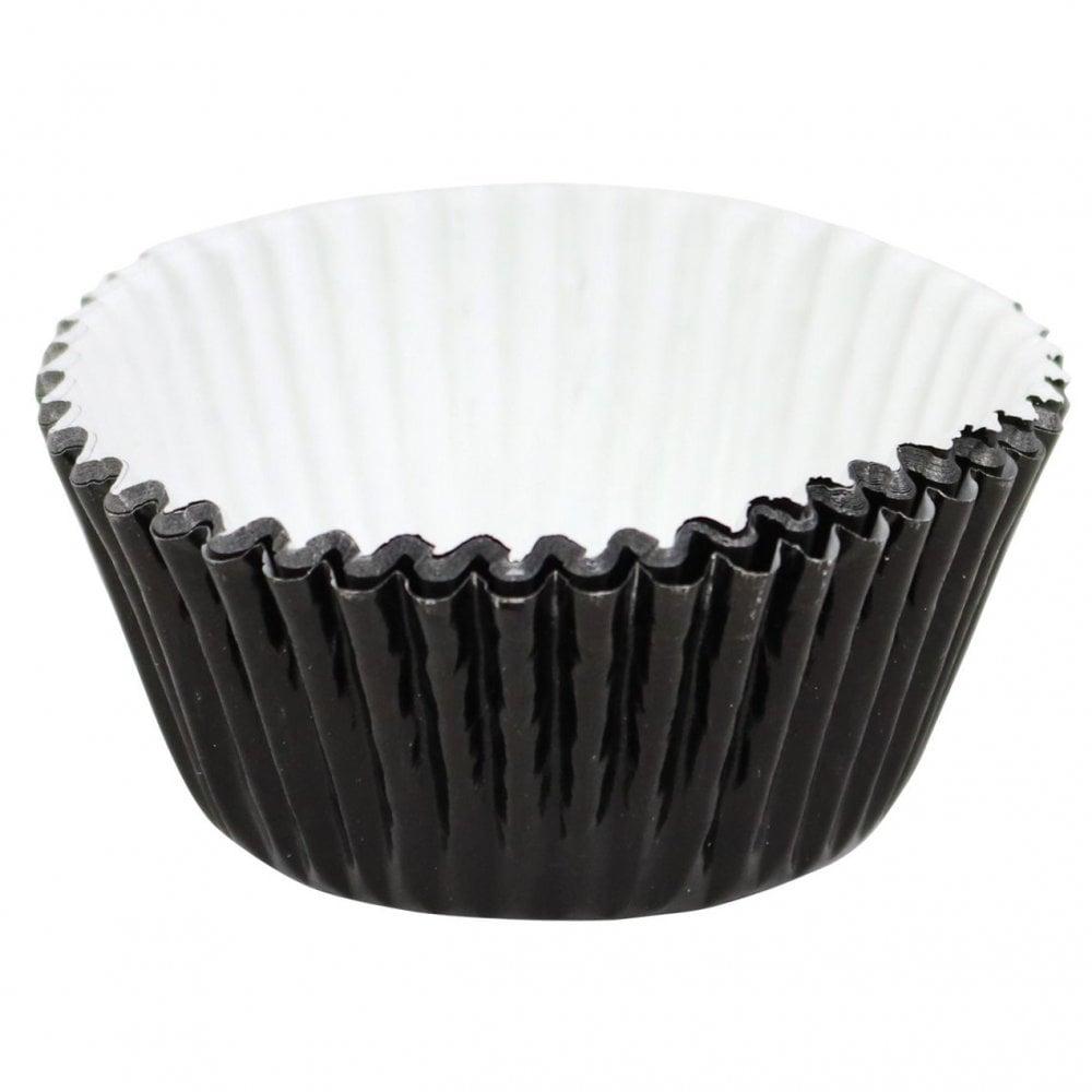 Metallic Cupcake Cases x 30 - Black