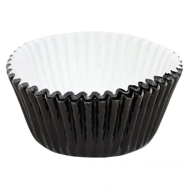 Metallic Cupcake Cases x 30 - Black