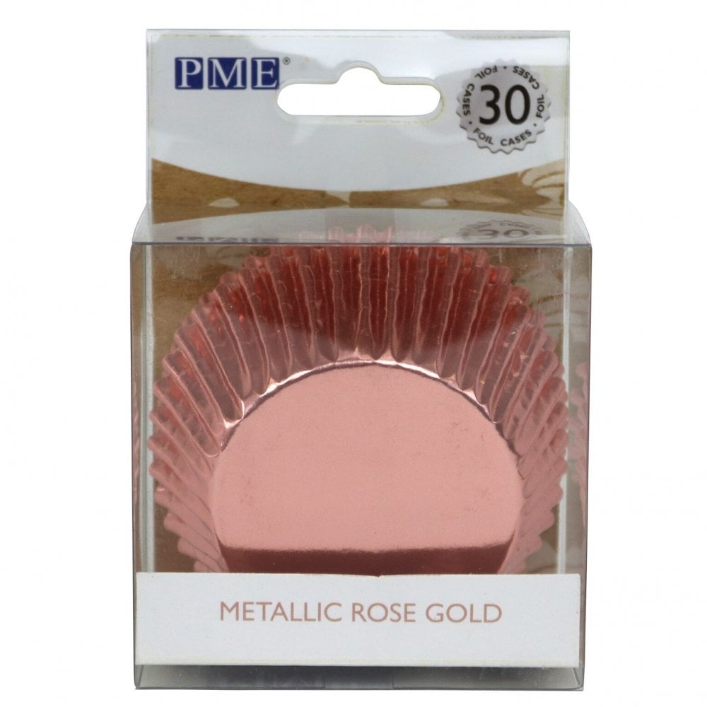Metallic Cupcake Cases x 30 - Rose Gold