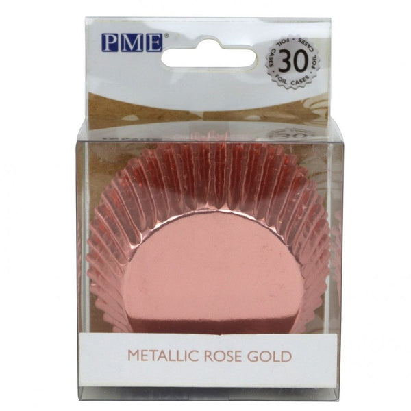 Metallic Cupcake Cases x 30 - Rose Gold