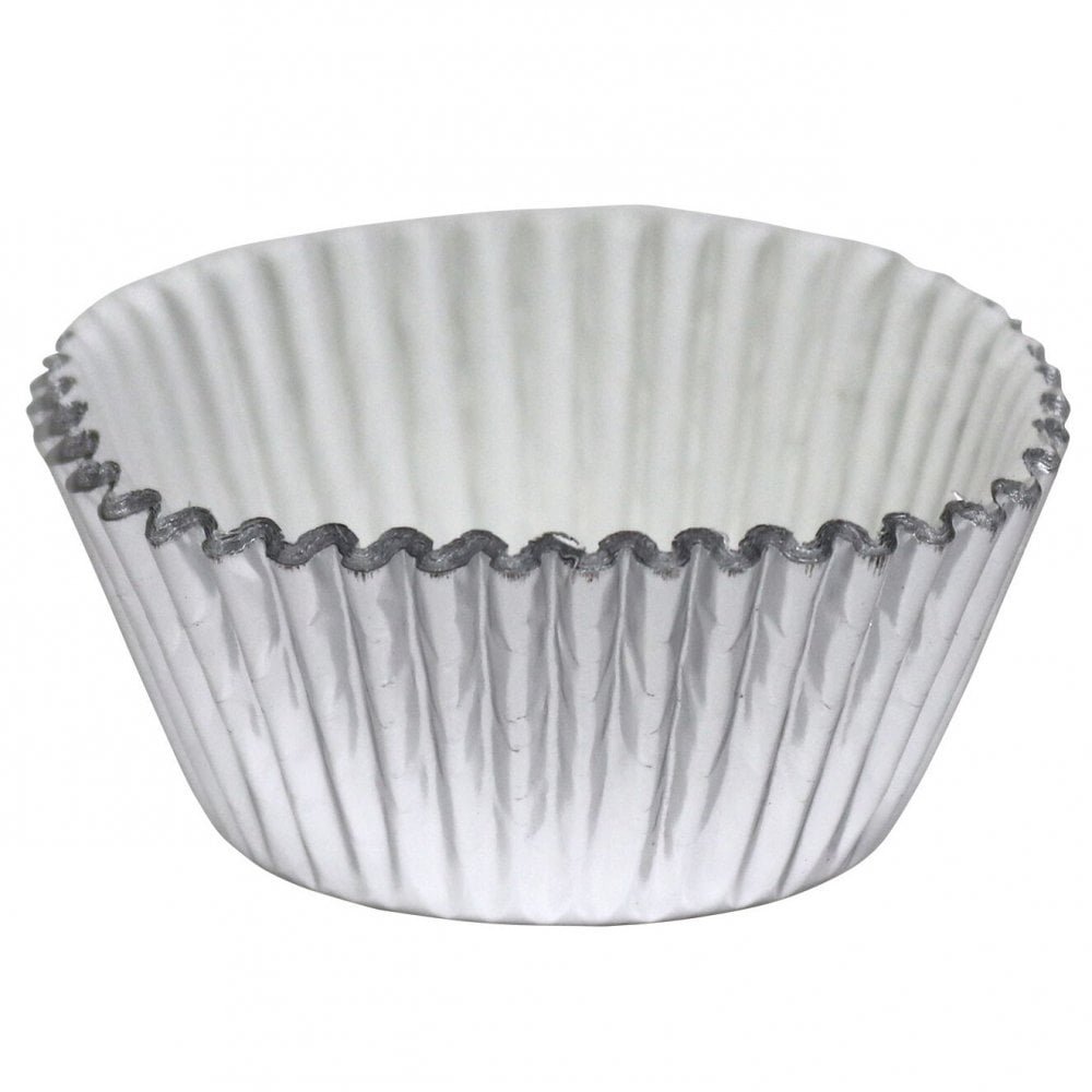 Metallic Cupcake Cases x 30 - Silver