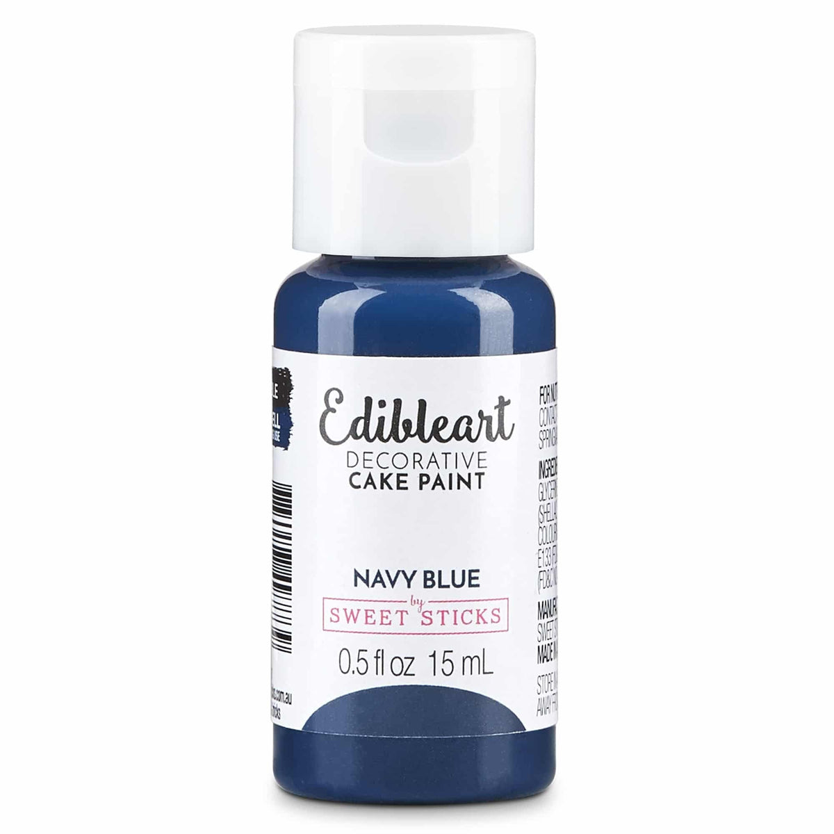 Matt Edible Art Paint 15ml - Navy Blue