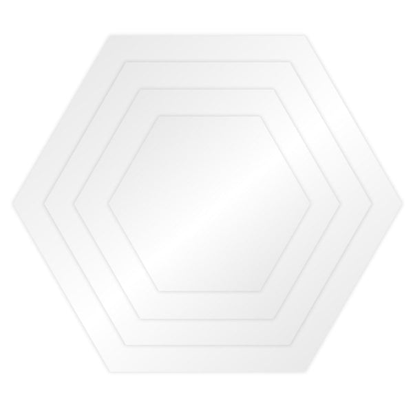 Set of 2 Hexagon Acrylic Ganache Plates