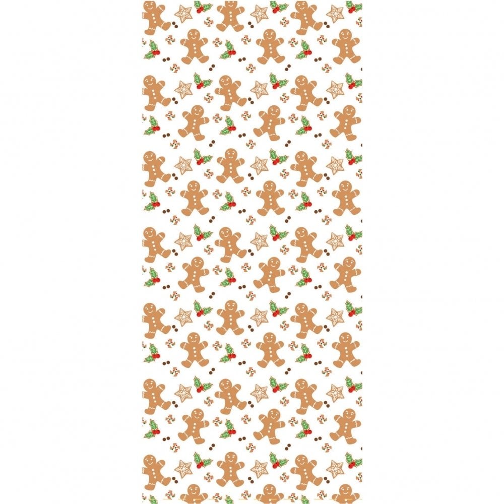 Gingerbread Pattern Cello Bags  x 20 - Anniversary House