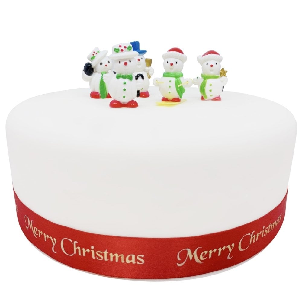 Plastic Snowmen Cake Topper Picks x 5 - Anniversary House