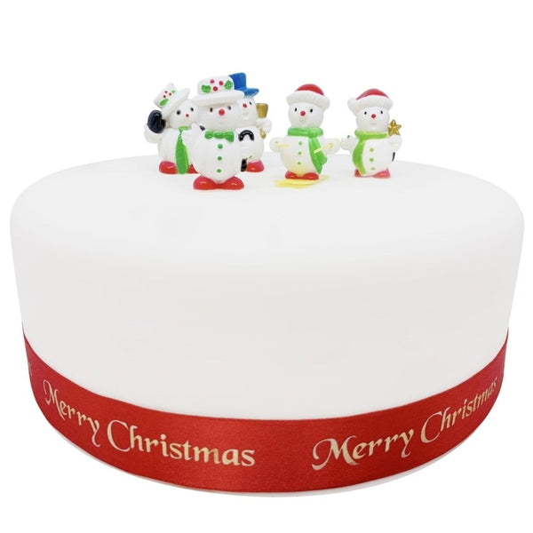 Plastic Snowmen Cake Topper Picks x 5 - Anniversary House