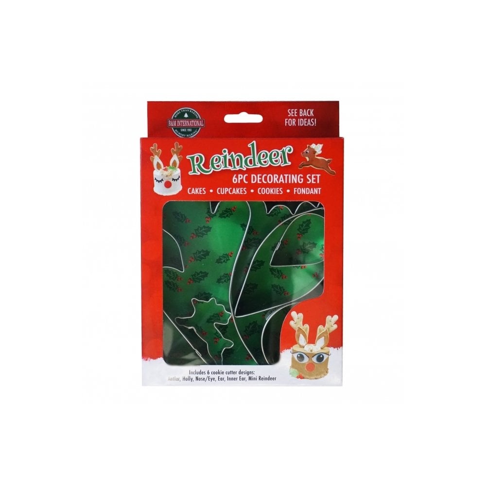 Reindeer Tin Plated Cutter Set - Anniversary House