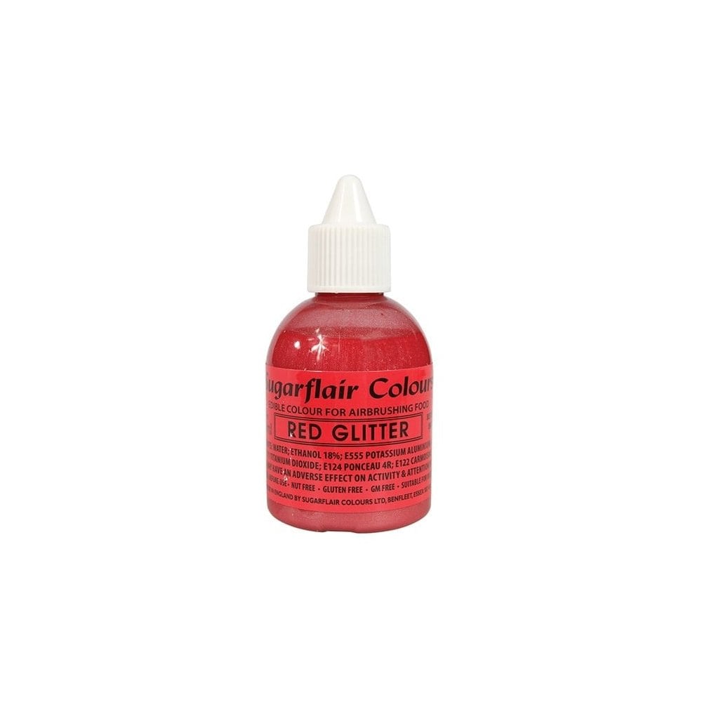 Red Glitter - Airbrush Colour 60ml - Sugarflair