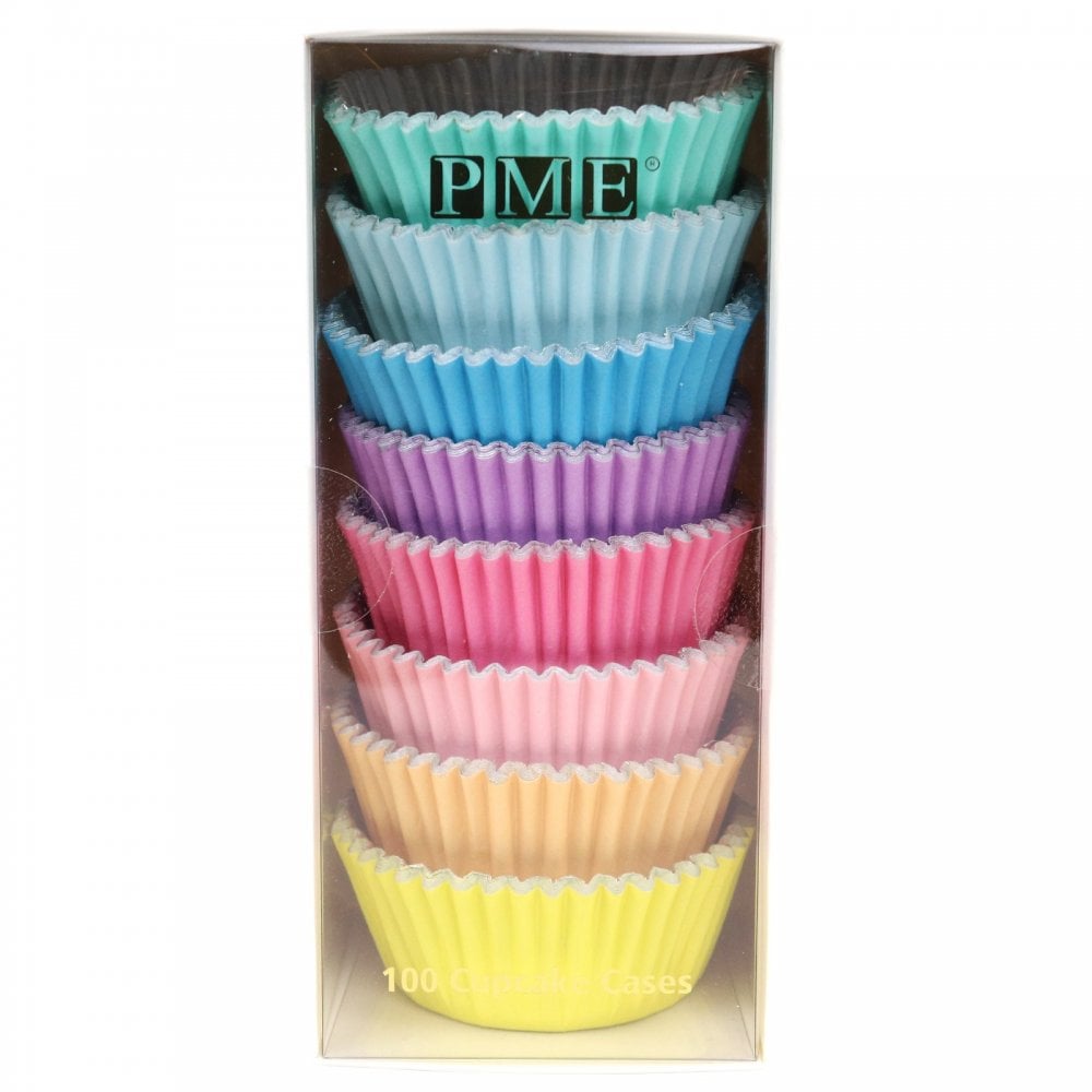 Pastel Foil-Lined Cupcake Cases x 100