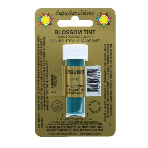 Turquoise - Blossom Tint Dusting Colour 7ml - Sugarflair