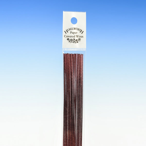 26 Gauge - Metallic Dark Red Florist Wire x 50